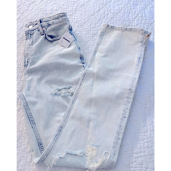 NWT Free People My Own Lane Jeans in Sky - Picture 4 of 9